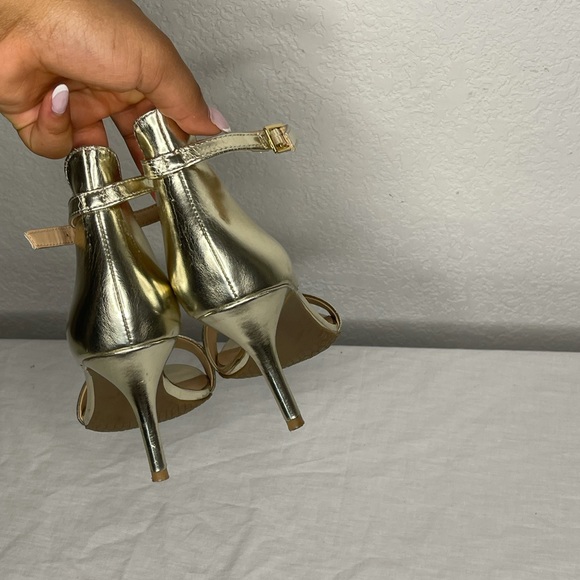 BP. Gold strap heels - Picture 6 of 6